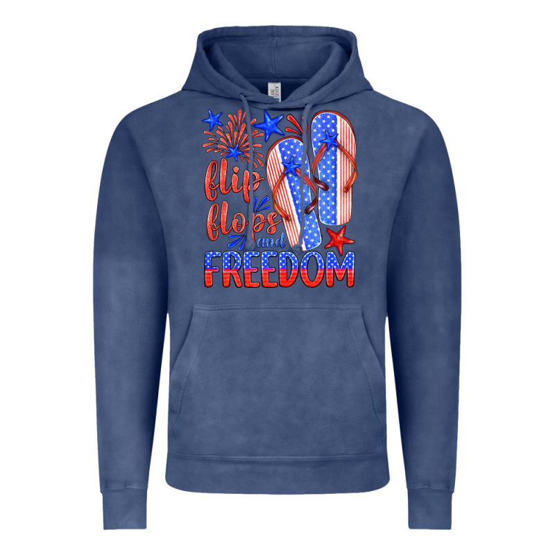 Flip Flops And Freedom Vintage Hoodie by HRA Design Shop | Teevron