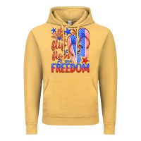 Vintage Mustard flip flops and freedom Vintage Hoodie - HRA Design Shop