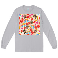 Moon Dust back to school seamless pattern 4 (3600x3600) Long Sleeve Tee - AdoDesignShop