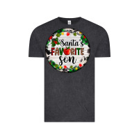 Vintage Black christmas  cookie and light santas favorite   son Vintage Tee - AdoDesignShop