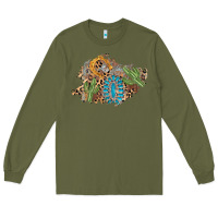 Army Green horseshoe leopard gemstone cactus patch Long Sleeve Tee - AdoDesignShop