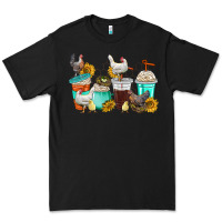 Black chicken coffee cups Premium Tee - texasbilliewilder