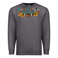 Charcoal Heather small town big spirit Premium Sweatshirt - BundleAndBundleShop
