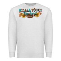 Oatmeal Heather small town big spirit Premium Sweatshirt - BundleAndBundleShop