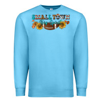 Ocean Blue small town big spirit Premium Sweatshirt - BundleAndBundleShop
