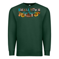 Sports Green small town big spirit Premium Sweatshirt - BundleAndBundleShop