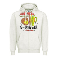 Oatmeal Heather hot mess always stressed softball mama stanley cup Zipper Hoodie - MaliasSmallBusiness