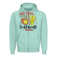 Seafoam hot mess always stressed softball mama stanley cup Zipper Hoodie - MaliasSmallBusiness