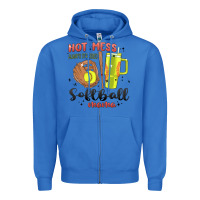 True Royal hot mess always stressed softball mama stanley cup Zipper Hoodie - MaliasSmallBusiness