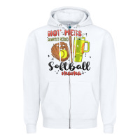 White hot mess always stressed softball mama stanley cup Zipper Hoodie - MaliasSmallBusiness