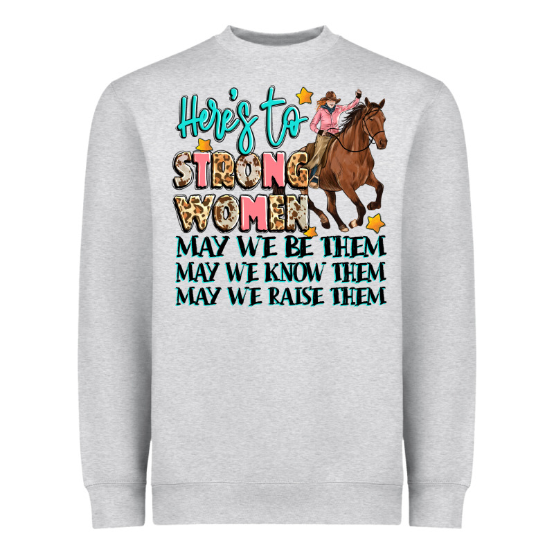 Heres To Strong Women Heavyweight Sweatshirt by Artiststas | Teevron