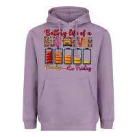 Lavender Battery Life Of A Bus Driver Heavyweight Hoodie - BundleAndBundleShop