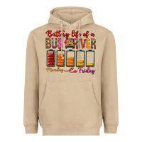Mushroom Battery Life Of A Bus Driver Heavyweight Hoodie - BundleAndBundleShop