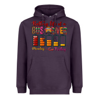 Plum Battery Life Of A Bus Driver Heavyweight Hoodie - BundleAndBundleShop