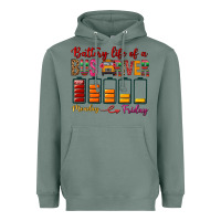 Sage Battery Life Of A Bus Driver Heavyweight Hoodie - BundleAndBundleShop