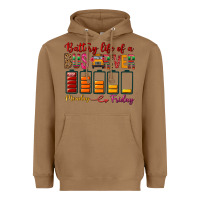 Toasted Coconut Battery Life Of A Bus Driver Heavyweight Hoodie - BundleAndBundleShop