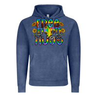 Vintage Denim free dad hugs Vintage Hoodie - CowhideDigitalArt