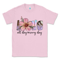 Bubblegum Pink love all day every day Classic Tee - Artiststas