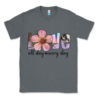 Charcoal Heather love all day every day Classic Tee - Artiststas
