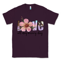 Plum love all day every day Classic Tee - Artiststas