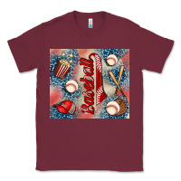 Burgundy baseball Classic Tee - AdoDesignShop