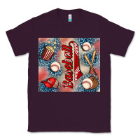 Plum baseball Classic Tee - AdoDesignShop