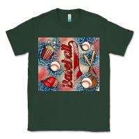 Sports Green baseball Classic Tee - AdoDesignShop