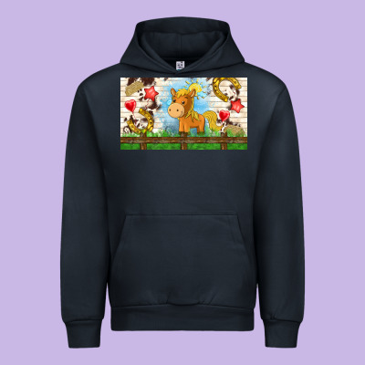 Cute Horse Urban Hoodie Designed By Tumblerdesignbyshophia