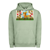 Pigment Oil Green cute horse Urban Hoodie - TumblerDesignByShophia