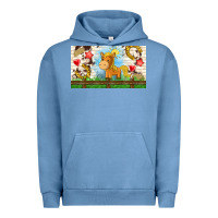 Pigment Pebble Blue cute horse Urban Hoodie - TumblerDesignByShophia