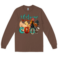 Chestnut welcome to our coop Long Sleeve Tee - Artiststas