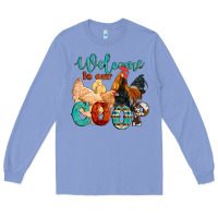 Colony Blue welcome to our coop Long Sleeve Tee - Artiststas