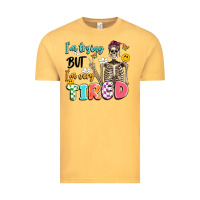 Vintage Mustard im trying but im very tired Vintage Tee - Artiststas