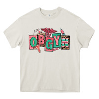 Cream obgyn nurse Heavy Core Tee - RanaPortraitStore