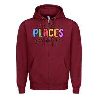 Burgundy oh the places you will go Zipper Hoodie - MaliasSmallBusiness