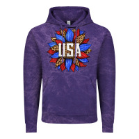 Cloud Purple american sunflower Vintage Hoodie - HRA Design Shop