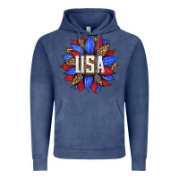 Vintage Denim american sunflower Vintage Hoodie - HRA Design Shop