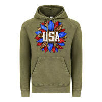 Vintage Olive american sunflower Vintage Hoodie - HRA Design Shop