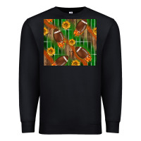 Black american football with sunflower tumbler Premium Sweatshirt - BundleAndBundleShop