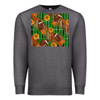 Charcoal Heather american football with sunflower tumbler Premium Sweatshirt - BundleAndBundleShop