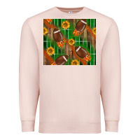 Pale Pink american football with sunflower tumbler Premium Sweatshirt - BundleAndBundleShop