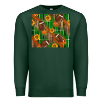 Sports Green american football with sunflower tumbler Premium Sweatshirt - BundleAndBundleShop
