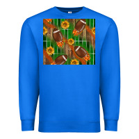 True Royal american football with sunflower tumbler Premium Sweatshirt - BundleAndBundleShop