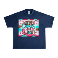 Navy give cancer the boot Urban Heavy Tee - JahusDesignShop