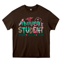 Chocolate Brown nursing student no sleep no money no life Heavy Core Tee - RanaPortraitStore