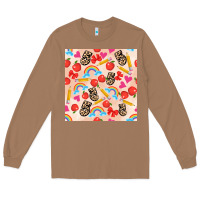 Toasted Coconut back to school seamless pattern 5 (3600x3600) Long Sleeve Tee - AdoDesignShop