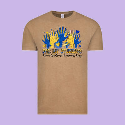 For My Students Down Sendrome Awareness Day Vintage Tee Designed By Artiststas