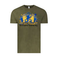 Vintage Olive for my students down sendrome awareness day Vintage Tee - Artiststas