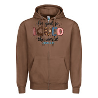 Chestnut for god so loved the world Zipper Hoodie - MaliasSmallBusiness