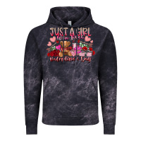 Cloud Black just  girl who loves valentines day Vintage Hoodie - RacoonDesign
